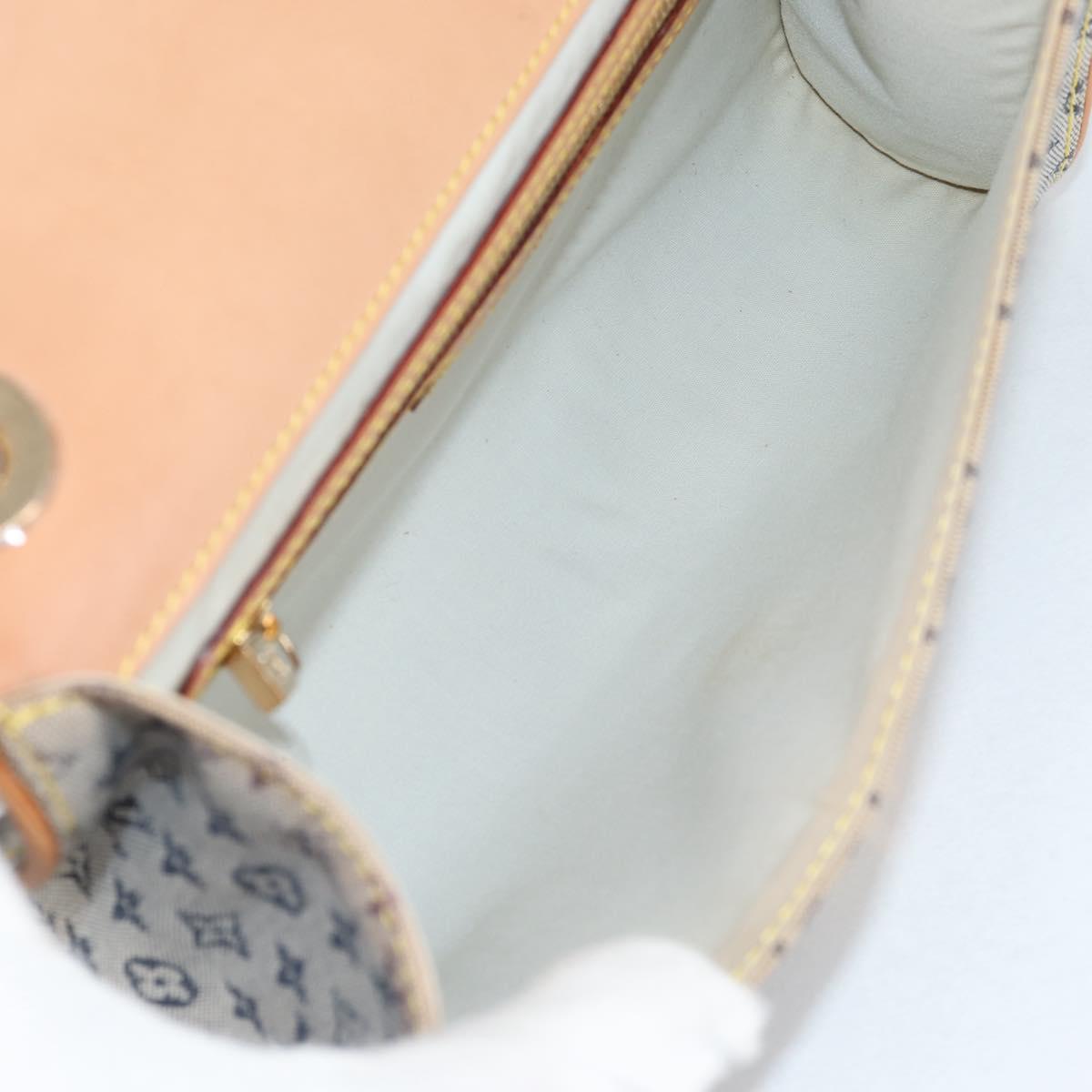 LOUIS VUITTON Monogram Mini Camille Chain Shoulder Bag Blue M92002 Auth 139930V