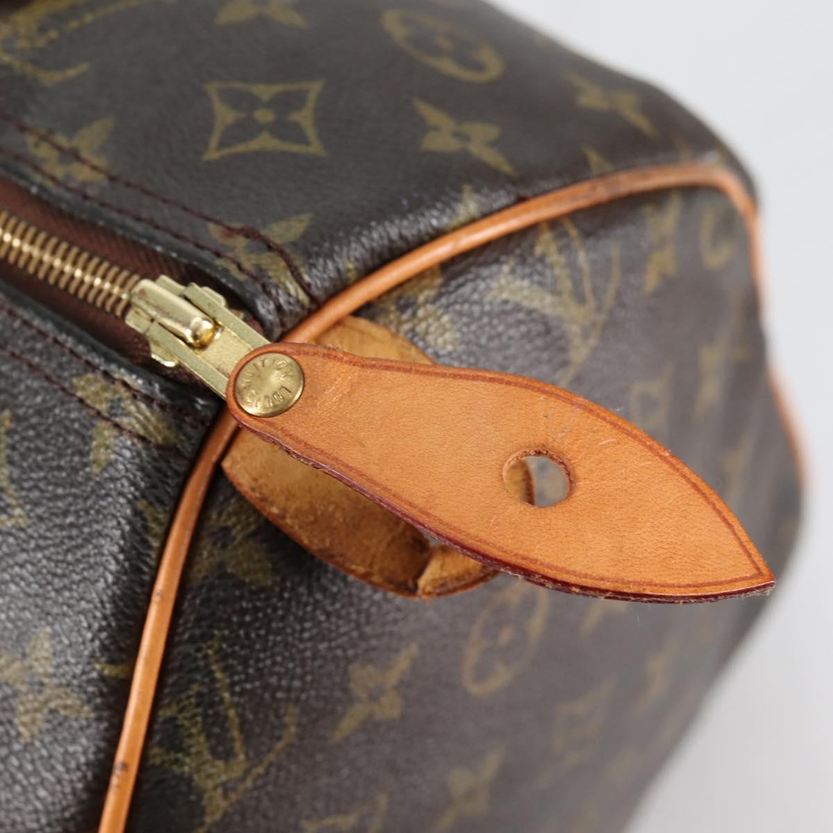 LOUIS VUITTON Monogram Speedy 30 Hand Bag M41526 LV Auth 139953