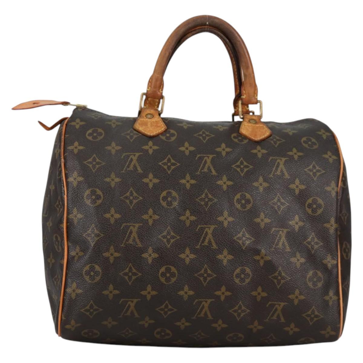 LOUIS VUITTON Monogram Speedy 30 Hand Bag M41526 LV Auth 139953