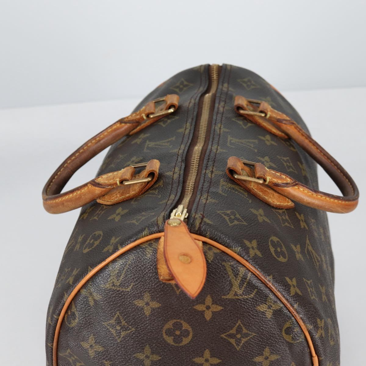 LOUIS VUITTON Monogram Speedy 30 Hand Bag M41526 LV Auth 139953