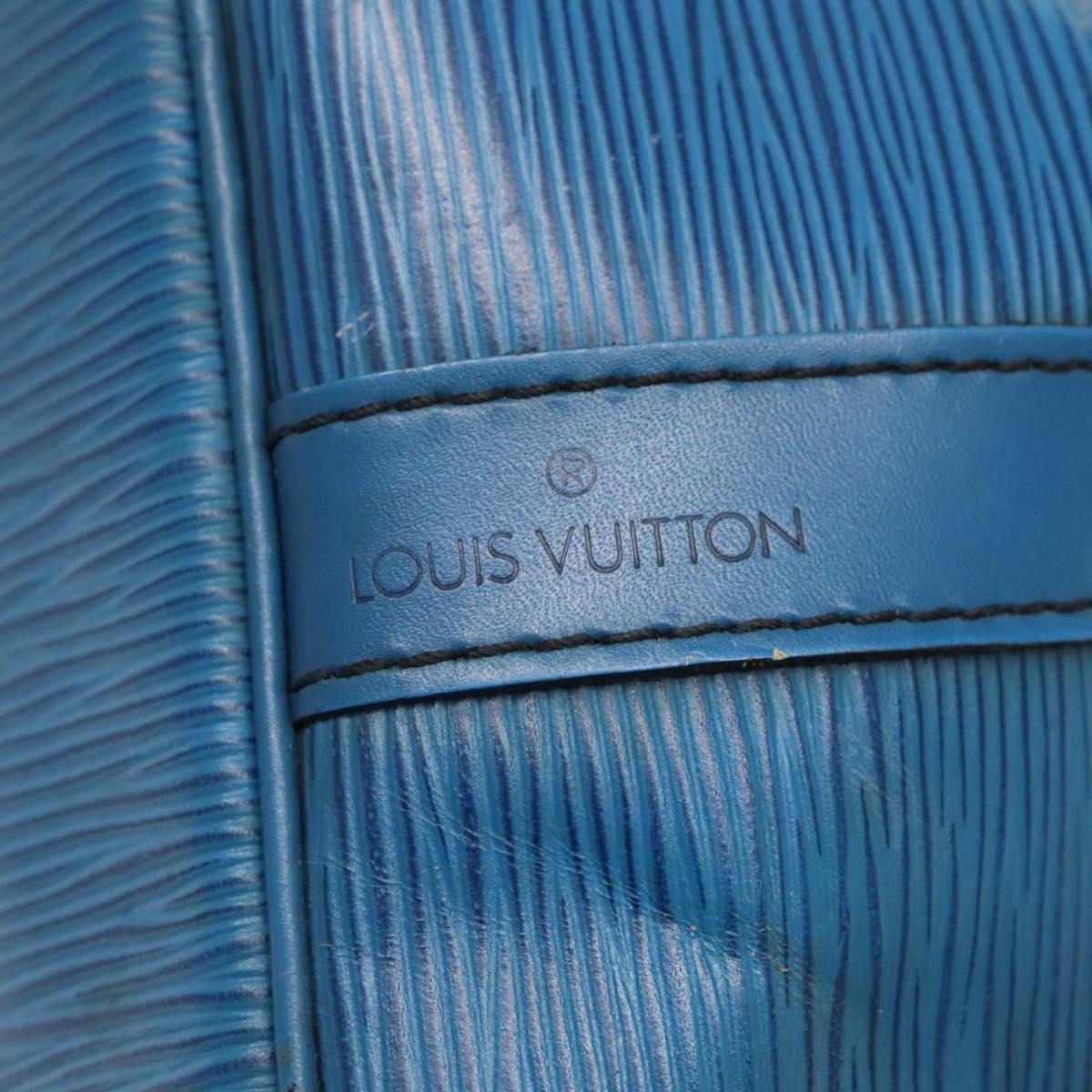 LOUIS VUITTON Epi Petit Noe Shoulder Bag Blue M44105 LV Auth 139956