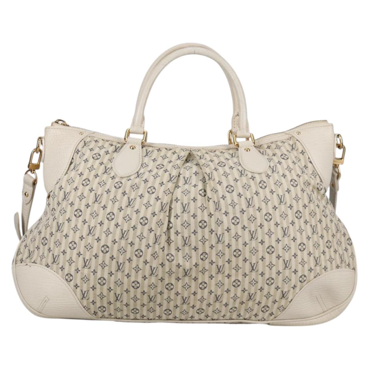 LOUIS VUITTON Monogram Mini Lin Croisette Marina GM Bag 2way M95492 Auth 139957