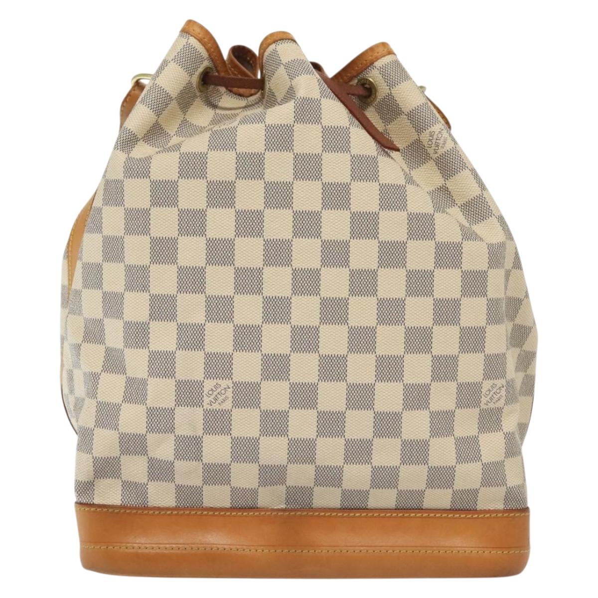 LOUIS VUITTON Damier Azur Noe Shoulder Bag N42222 LV Auth 139961