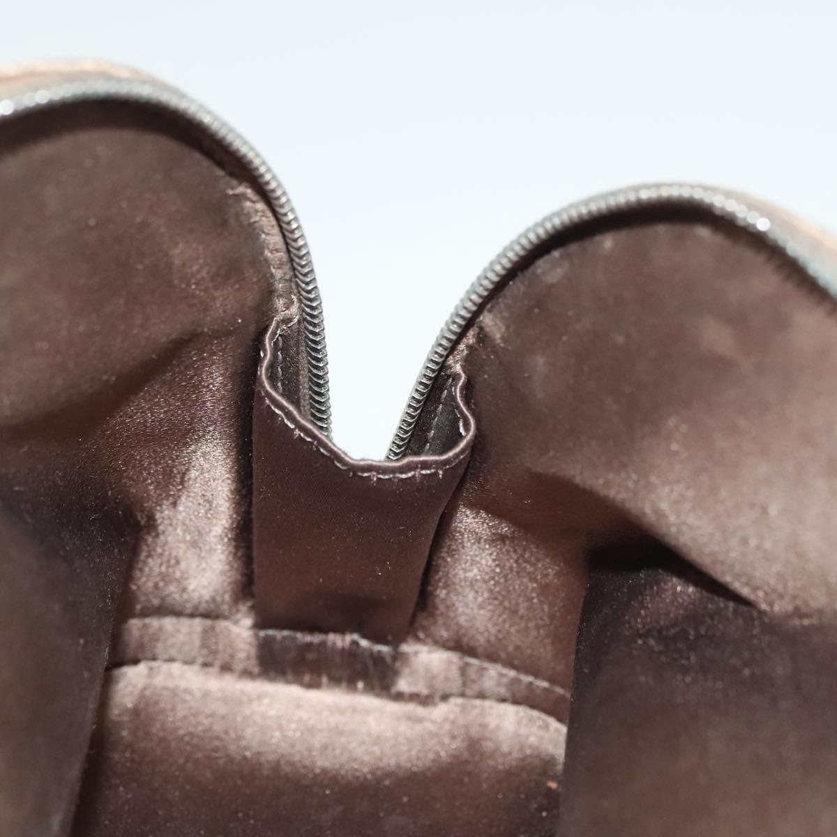 LOUIS VUITTON Monogram satin Little Alma Hand Bag Gray M92147 LV Auth 139983