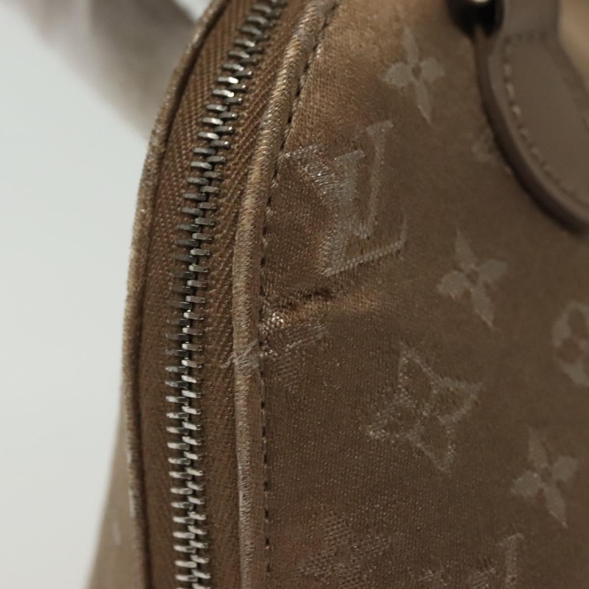 LOUIS VUITTON Monogram satin Little Alma Hand Bag Gray M92147 LV Auth 139983