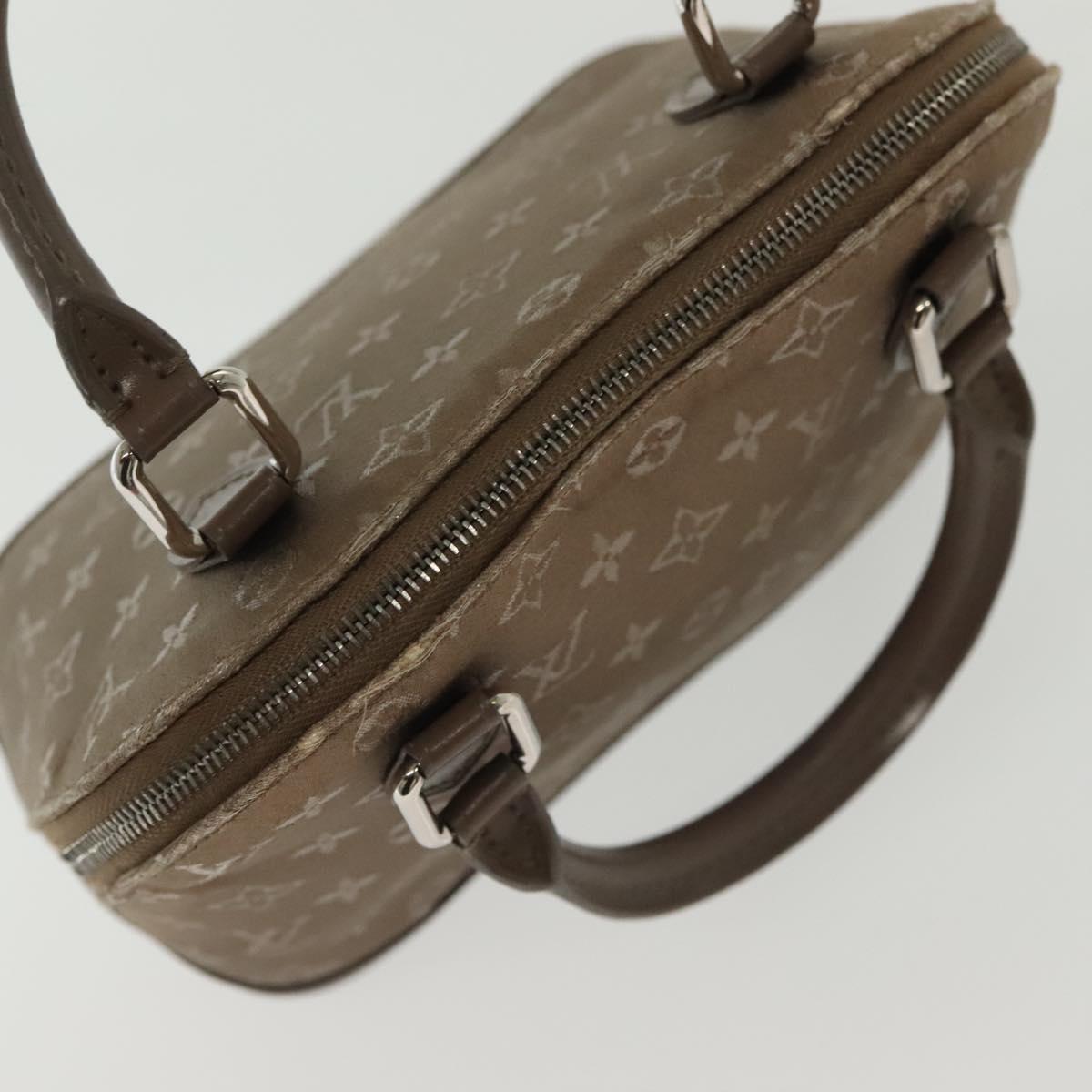 LOUIS VUITTON Monogram satin Little Alma Hand Bag Gray M92147 LV Auth 139983