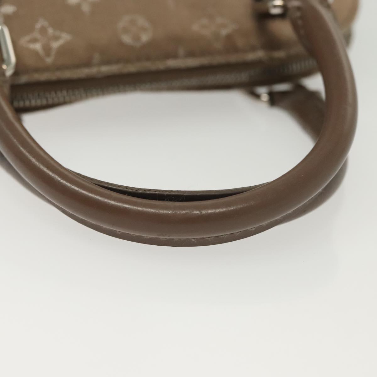 LOUIS VUITTON Monogram satin Little Alma Hand Bag Gray M92147 LV Auth 139983