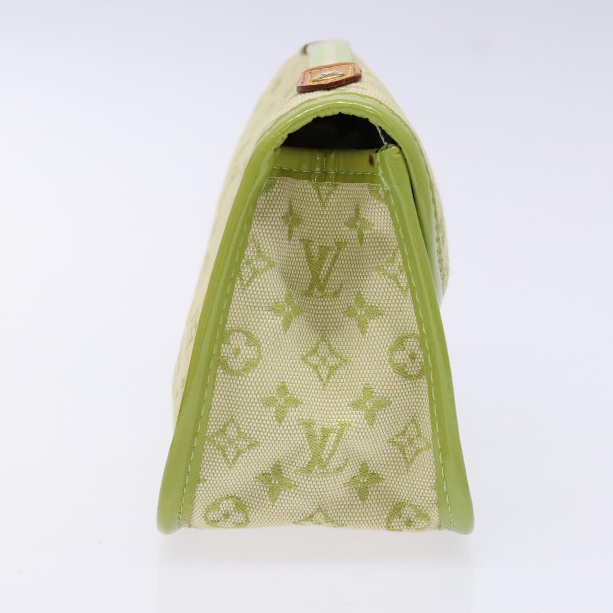 LOUIS VUITTON Monogram Mini Trousse Marie Kate Pouch Green M92935 Auth 139984V