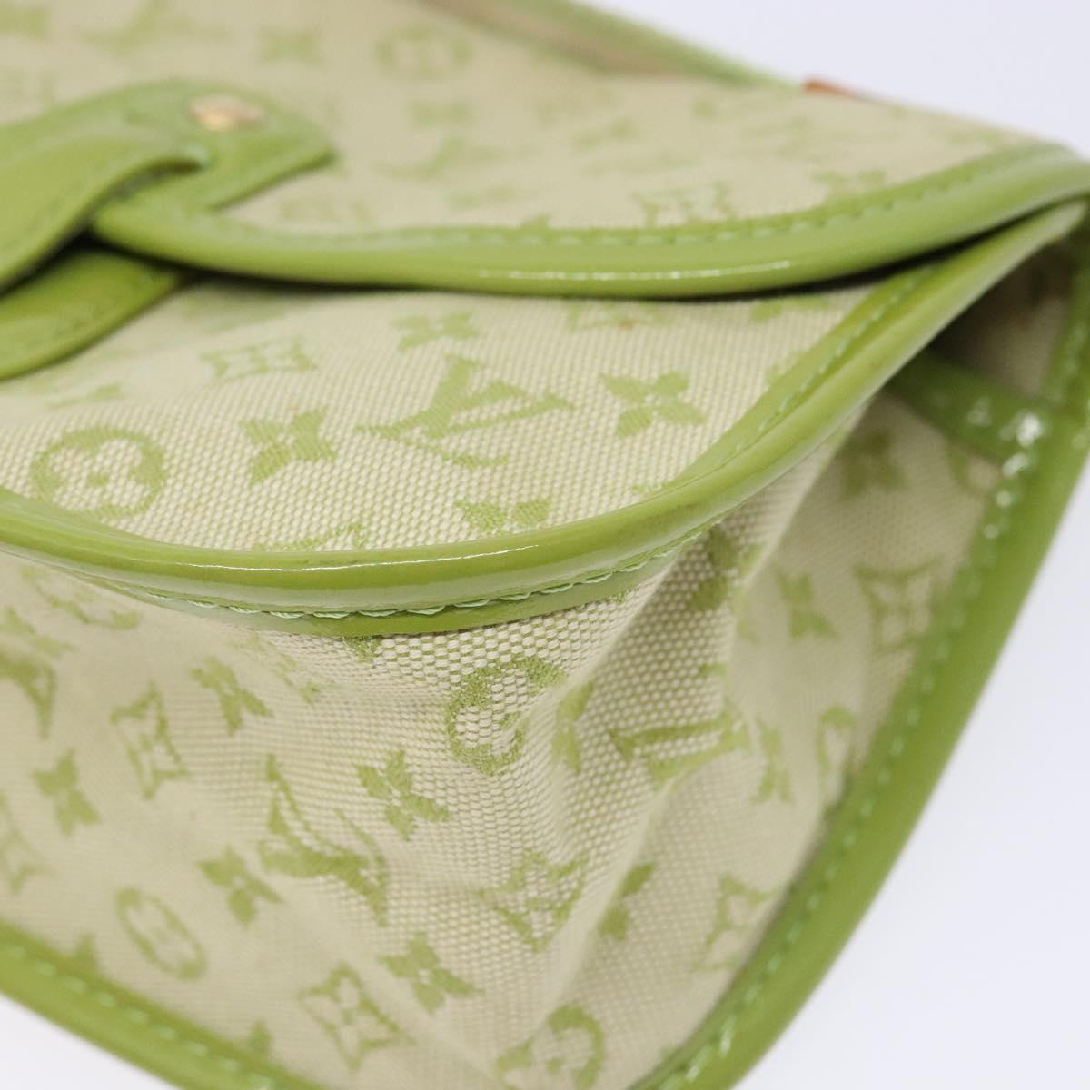 LOUIS VUITTON Monogram Mini Trousse Marie Kate Pouch Green M92935 Auth 139984V