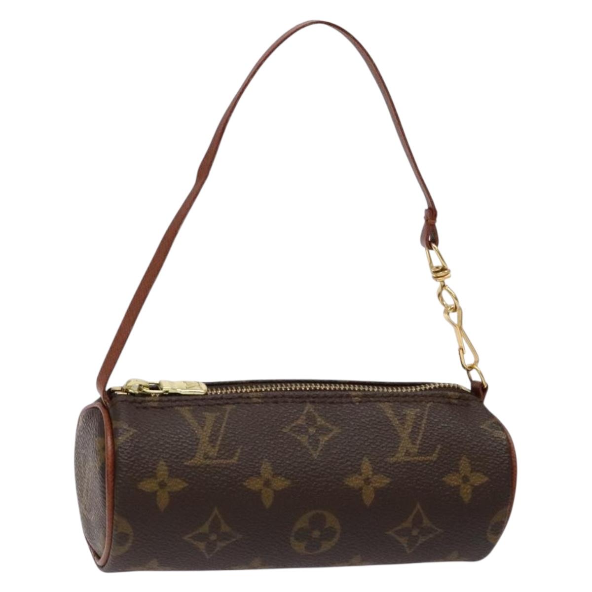 LOUIS VUITTON Monogram Papillon Pouch LV Auth 139992