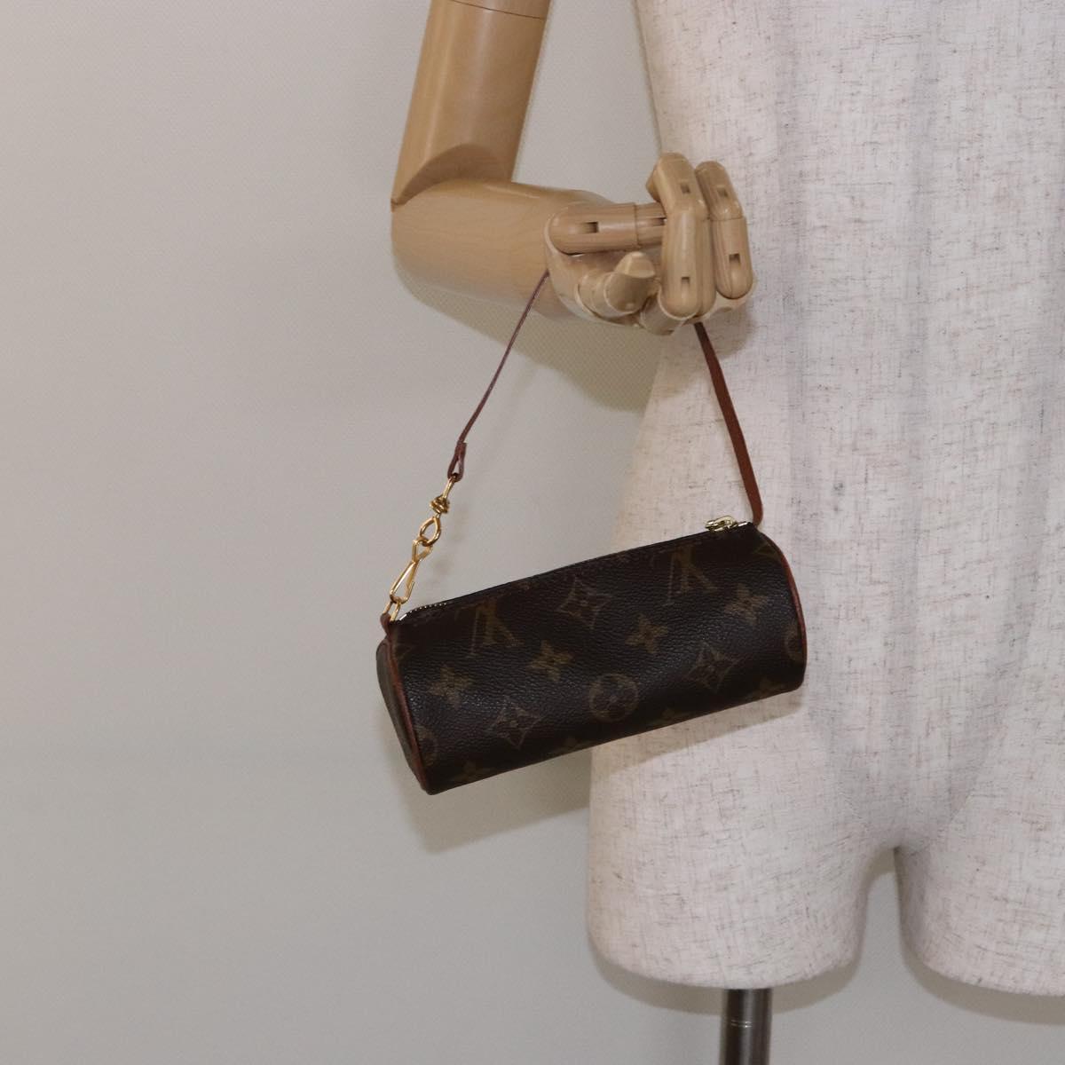LOUIS VUITTON Monogram Papillon Pouch LV Auth 139992
