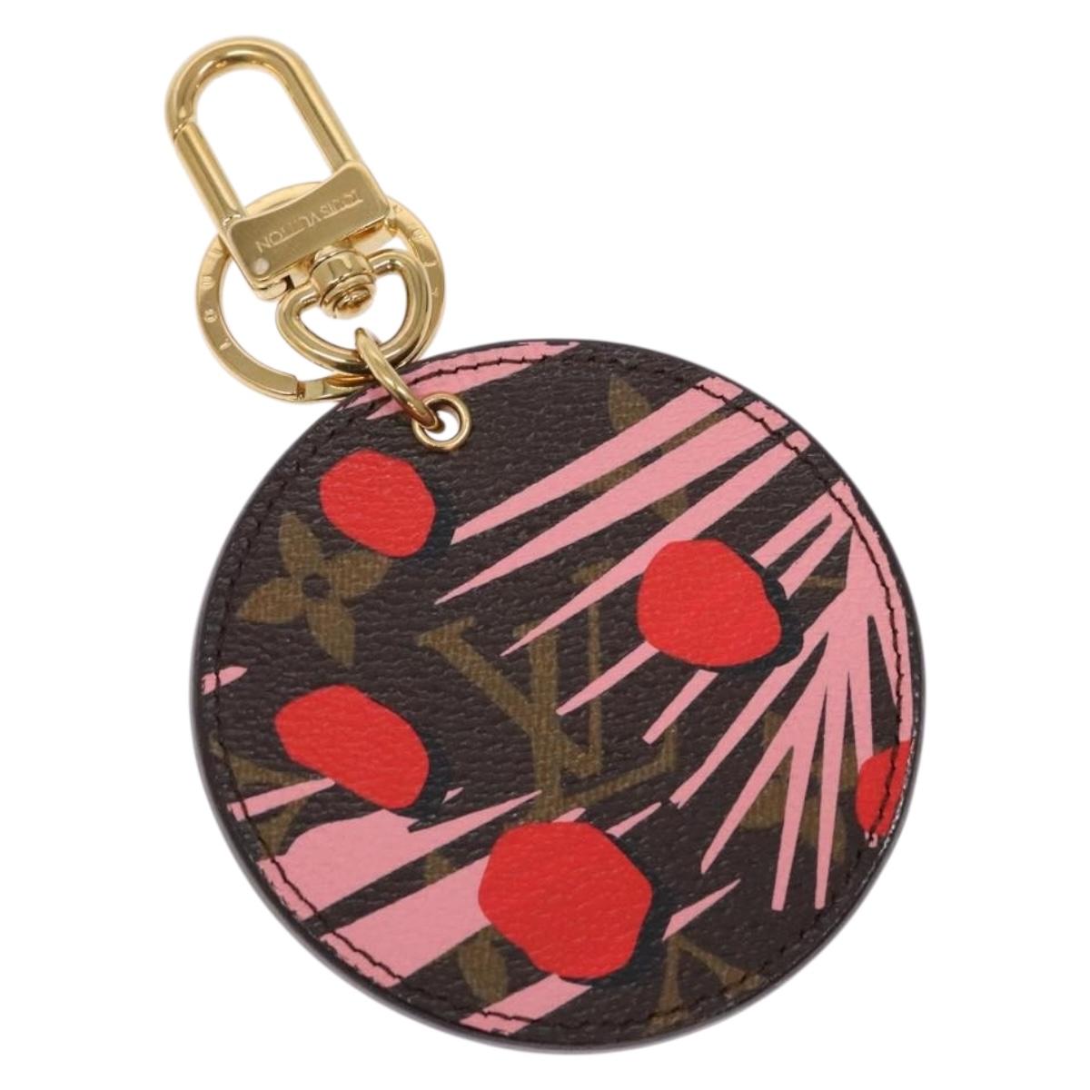 LOUIS VUITTON Monogram Porte Cles Jungle Dots Charm M42596 LV Auth 139997