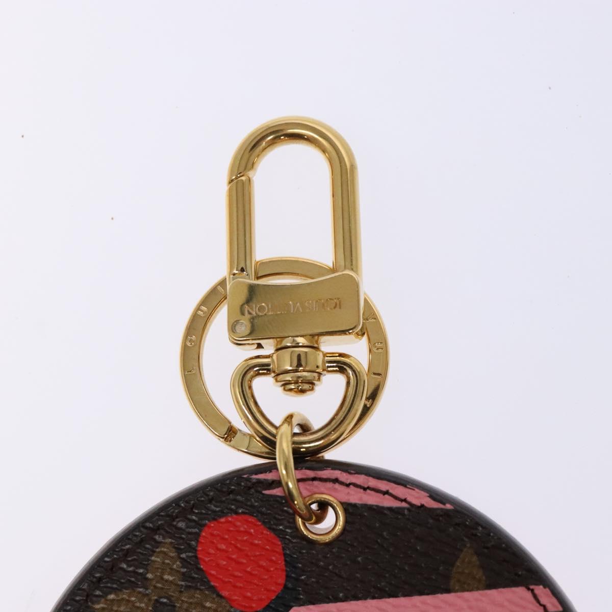 LOUIS VUITTON Monogram Porte Cles Jungle Dots Charm M42596 LV Auth 139997