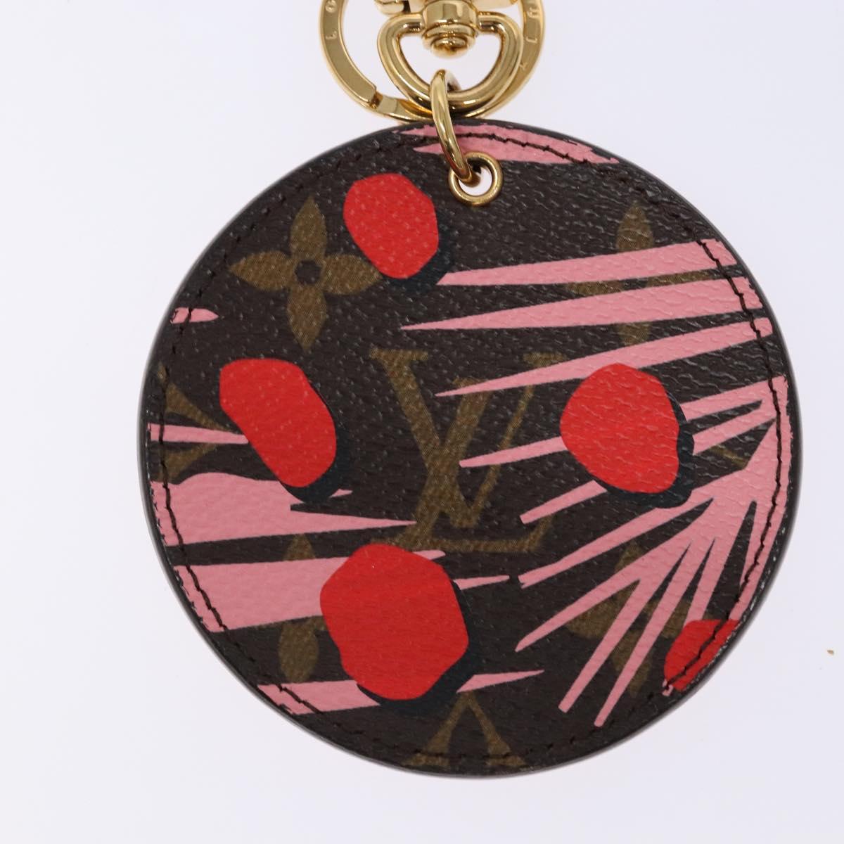 LOUIS VUITTON Monogram Porte Cles Jungle Dots Charm M42596 LV Auth 139997