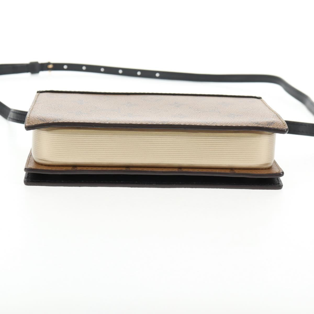 LOUIS VUITTON Monogram Reverse Book Wallet On Chain Bag M81830 LV Auth 140001M