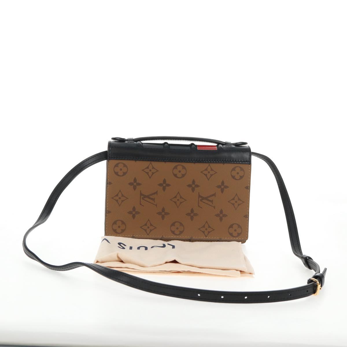LOUIS VUITTON Monogram Reverse Book Wallet On Chain Bag M81830 LV Auth 140001M