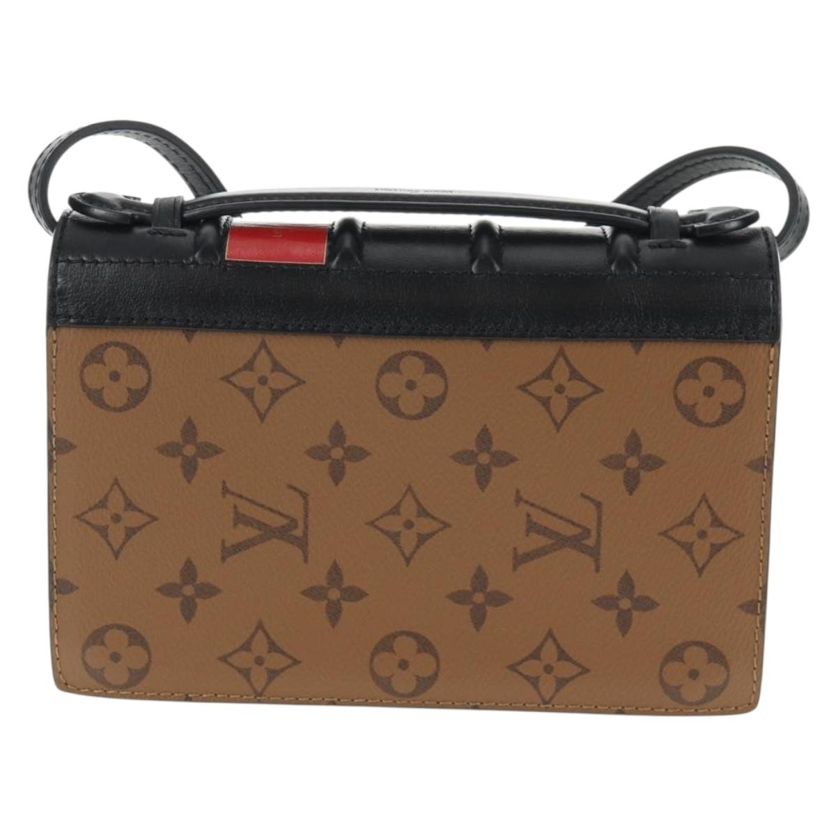 LOUIS VUITTON Monogram Reverse Book Wallet On Chain Bag M81830 LV Auth 140001M