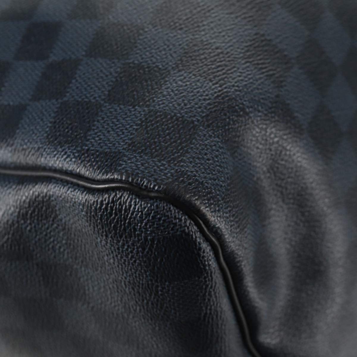 LOUIS VUITTON Damier Cobalt Keepall Bandouliere 55 Bag N41356 LV Auth 140002SM