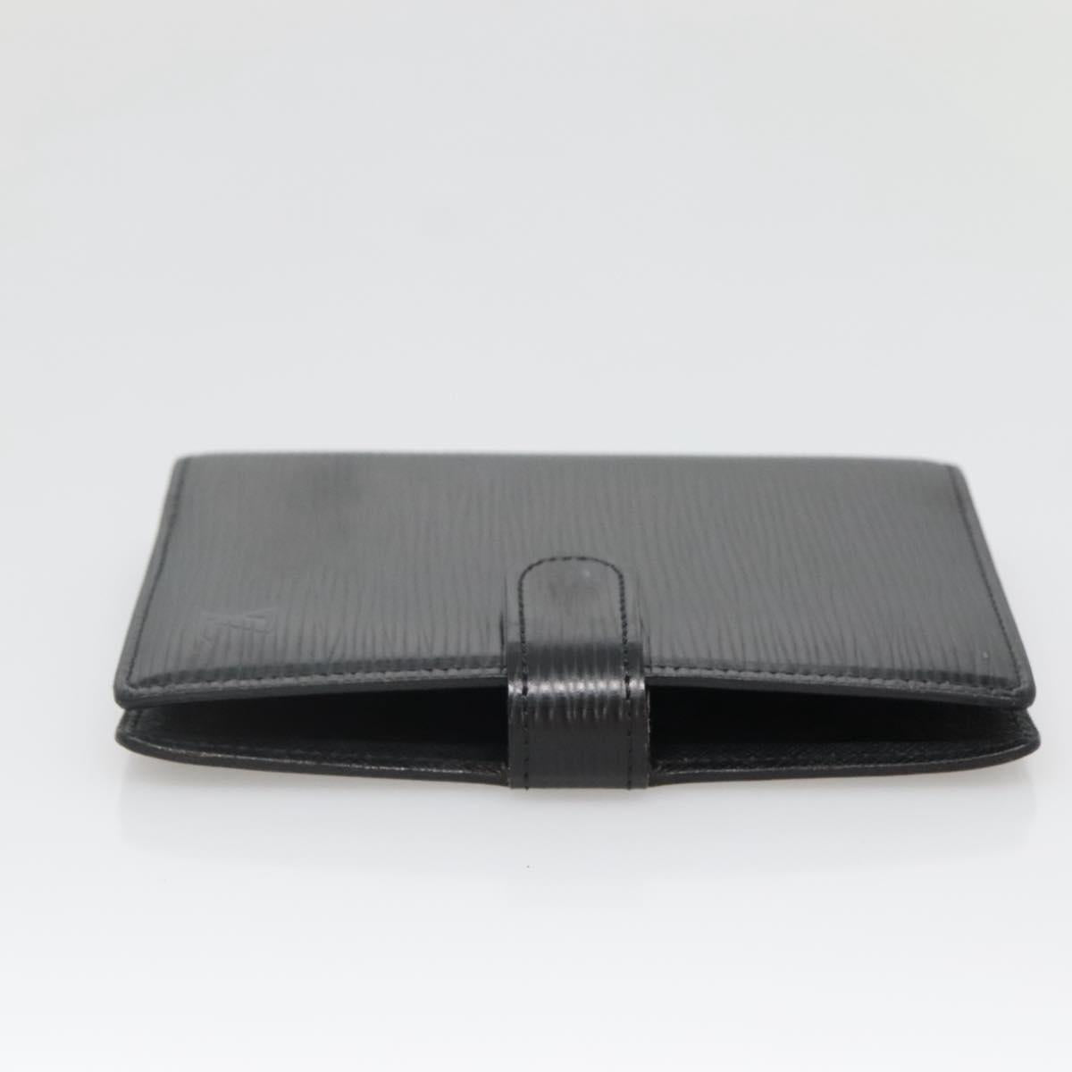 LOUIS VUITTON Epi Agenda PM Day Planner Cover Black R20052 LV Auth 140005