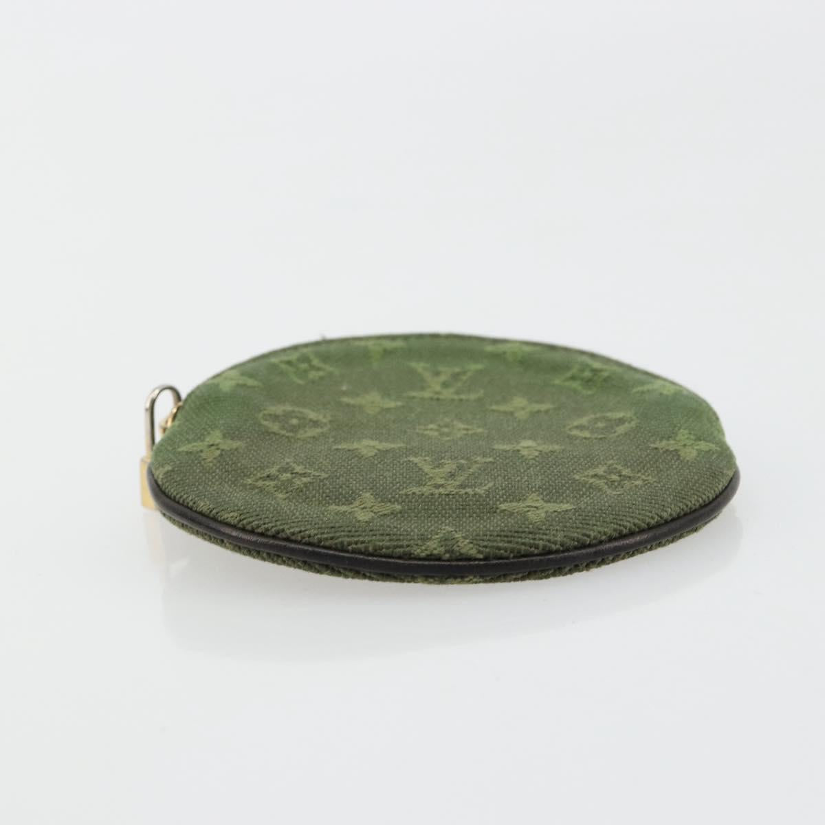 LOUIS VUITTON Monogram Mini Porte Monnaie Ron Purse TST Khaki M92451 Auth 140009
