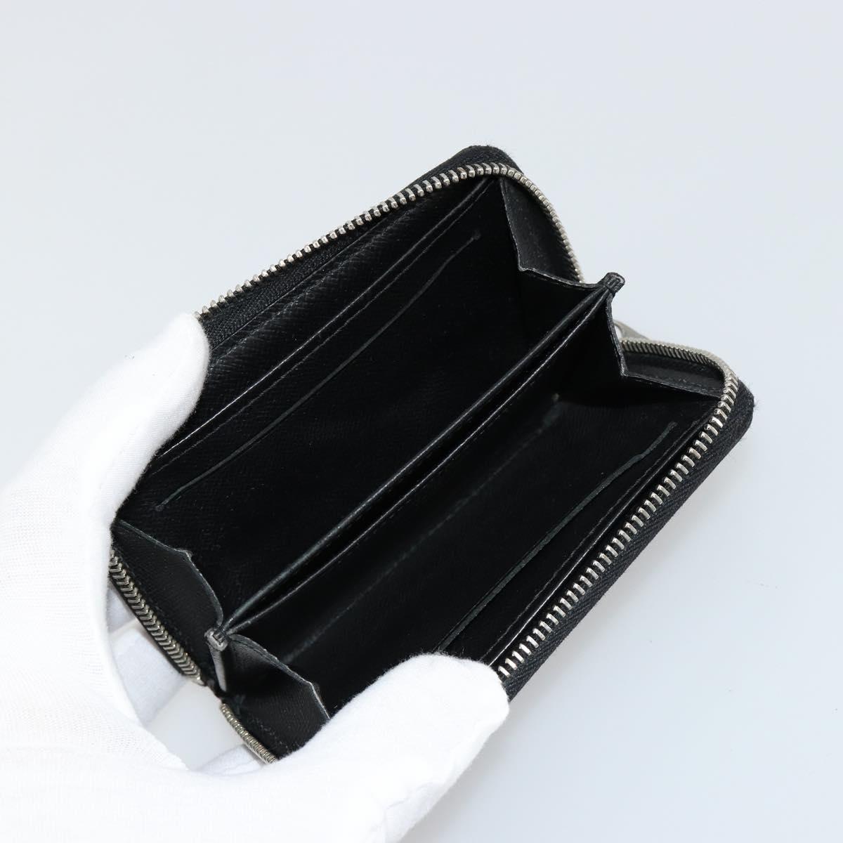 LOUIS VUITTON Damier Graphite Zippy Coin Purse N63076 LV Auth 140010