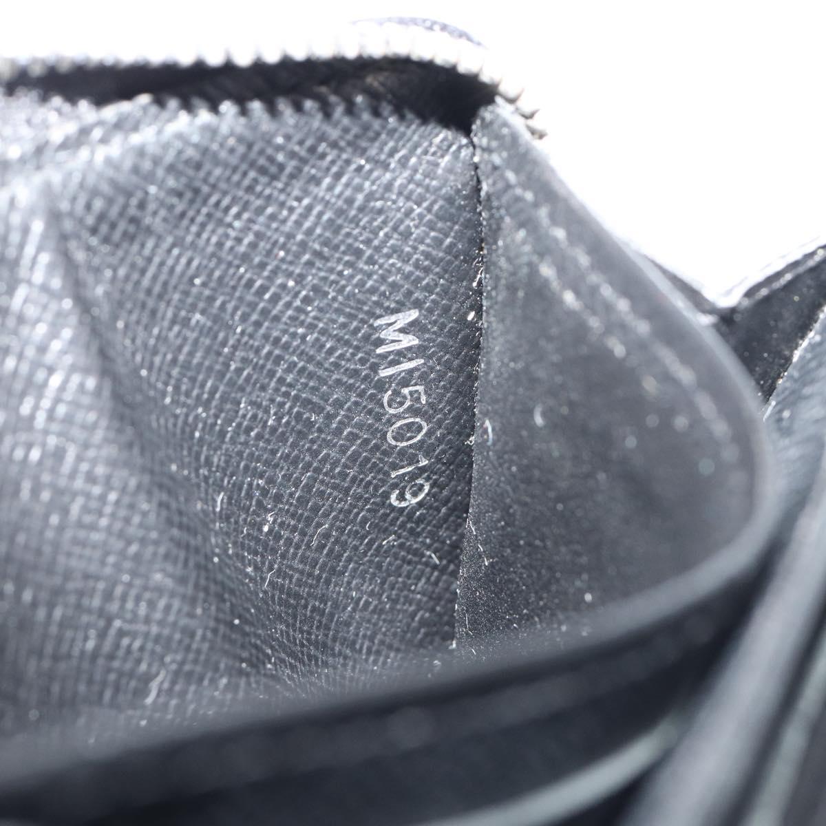 LOUIS VUITTON Damier Graphite Zippy Coin Purse N63076 LV Auth 140010