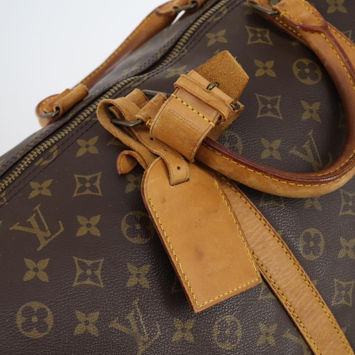 LOUIS VUITTON Monogram Keepall 55 Boston Bag M41424 LV Auth 140023