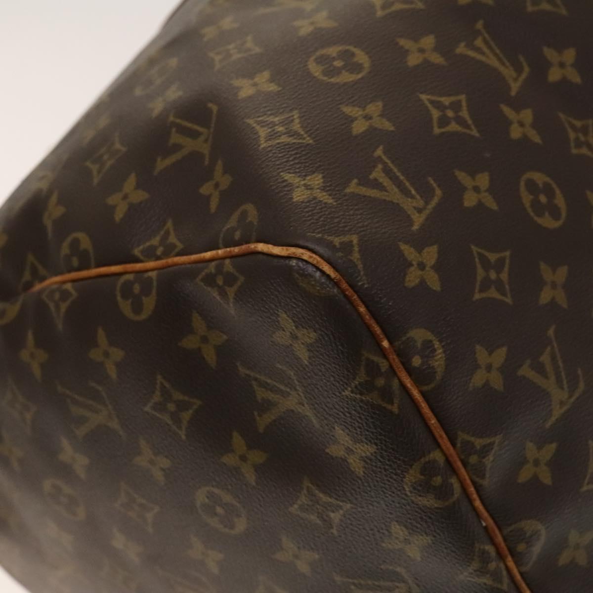 LOUIS VUITTON Monogram Keepall 55 Boston Bag M41424 LV Auth 140028