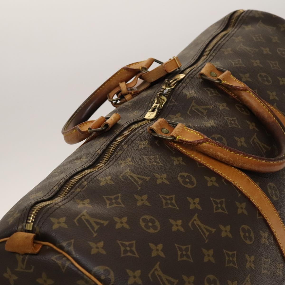 LOUIS VUITTON Monogram Keepall 55 Boston Bag M41424 LV Auth 140028
