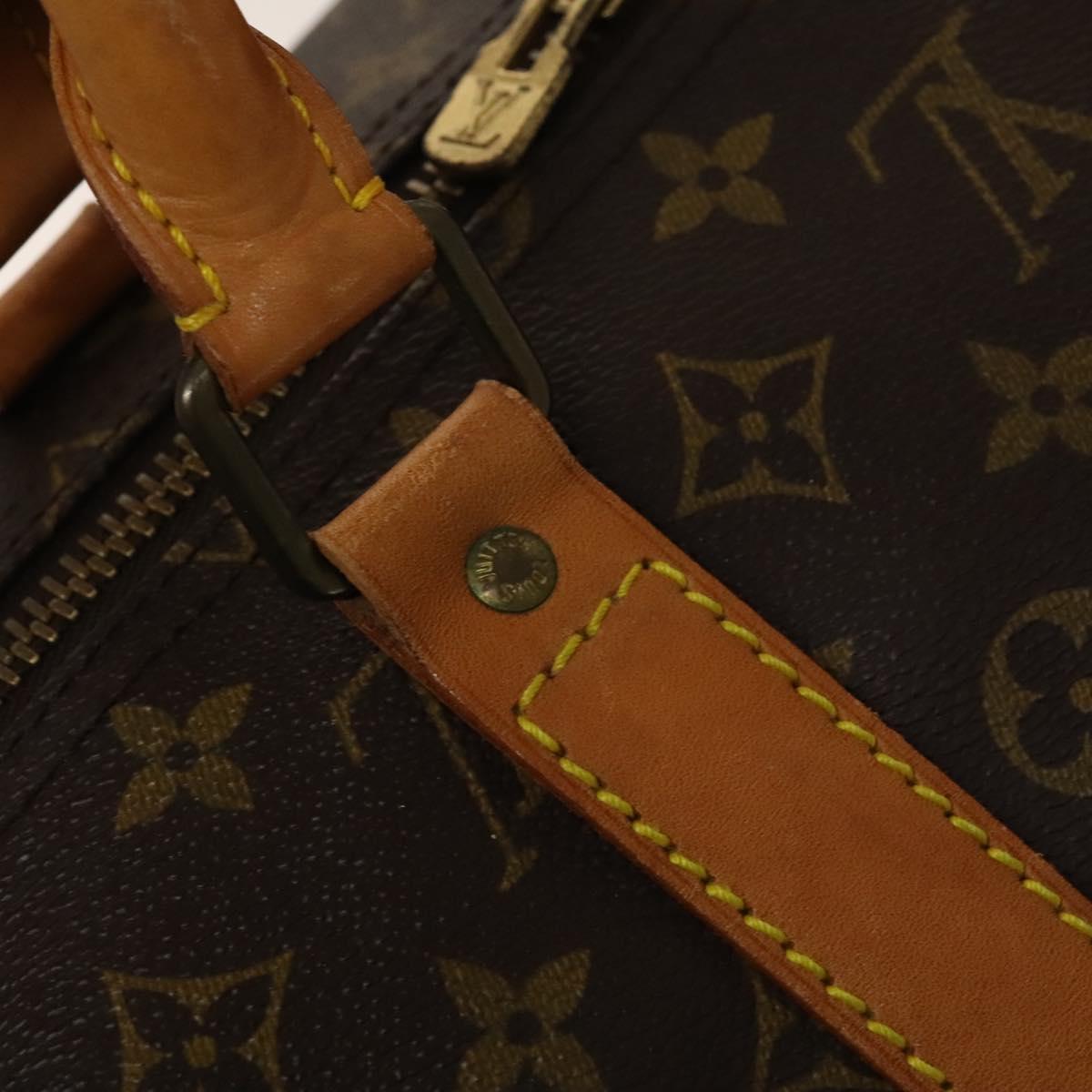 LOUIS VUITTON Monogram Keepall 55 Boston Bag M41424 LV Auth 140037