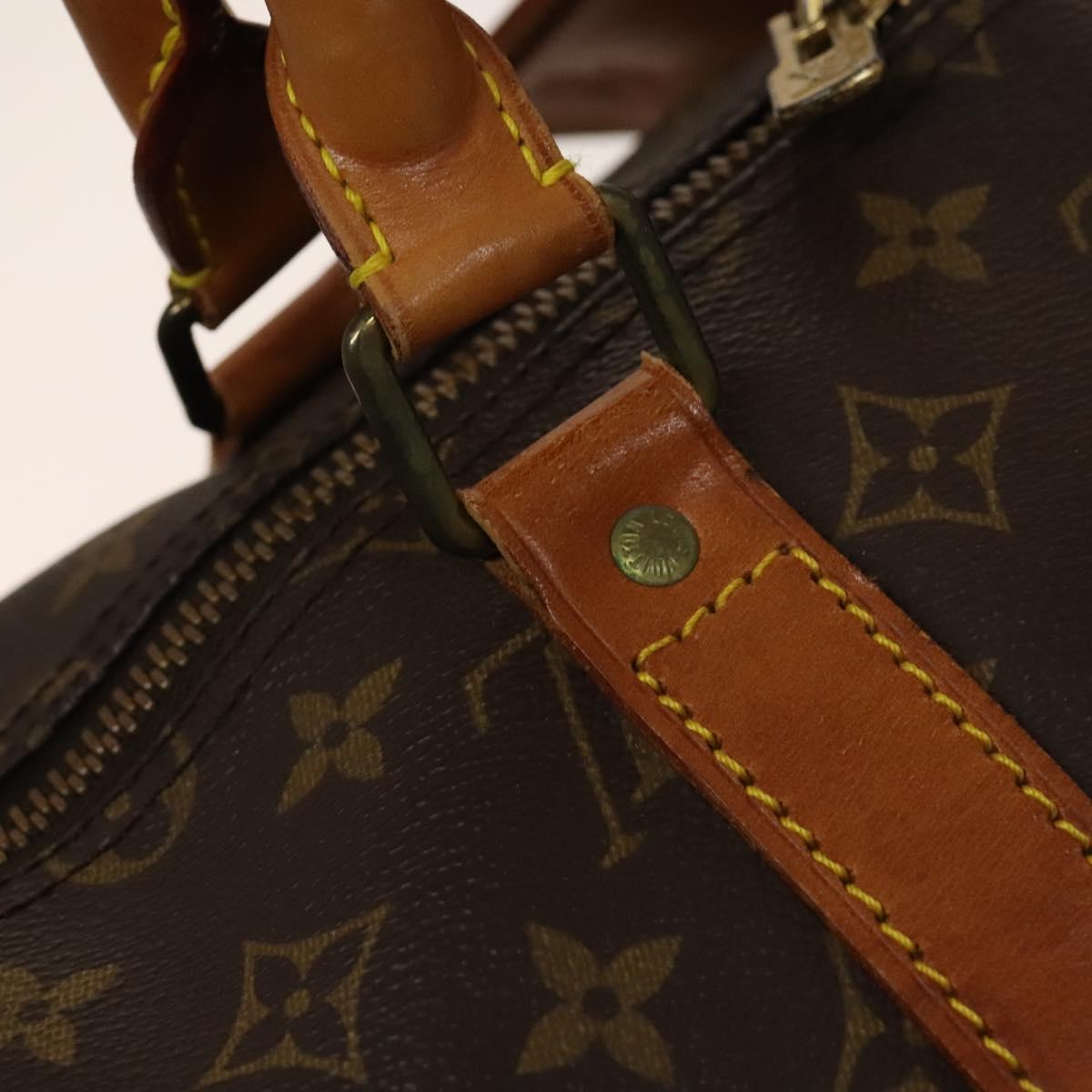 LOUIS VUITTON Monogram Keepall 55 Boston Bag M41424 LV Auth 140041