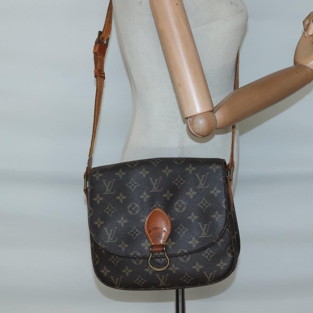 LOUIS VUITTON Monogram Saint Cloud GM Shoulder Bag M51242 LV Auth 140052