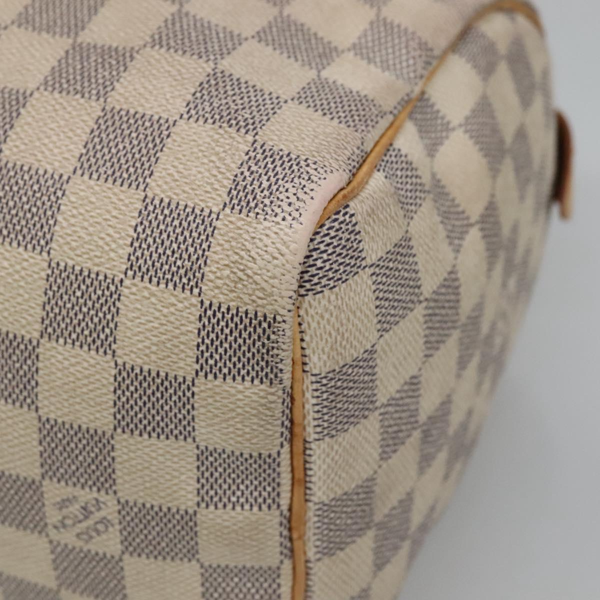 LOUIS VUITTON Damier Azur Speedy 25 Hand Bag N41534 LV Auth 140059