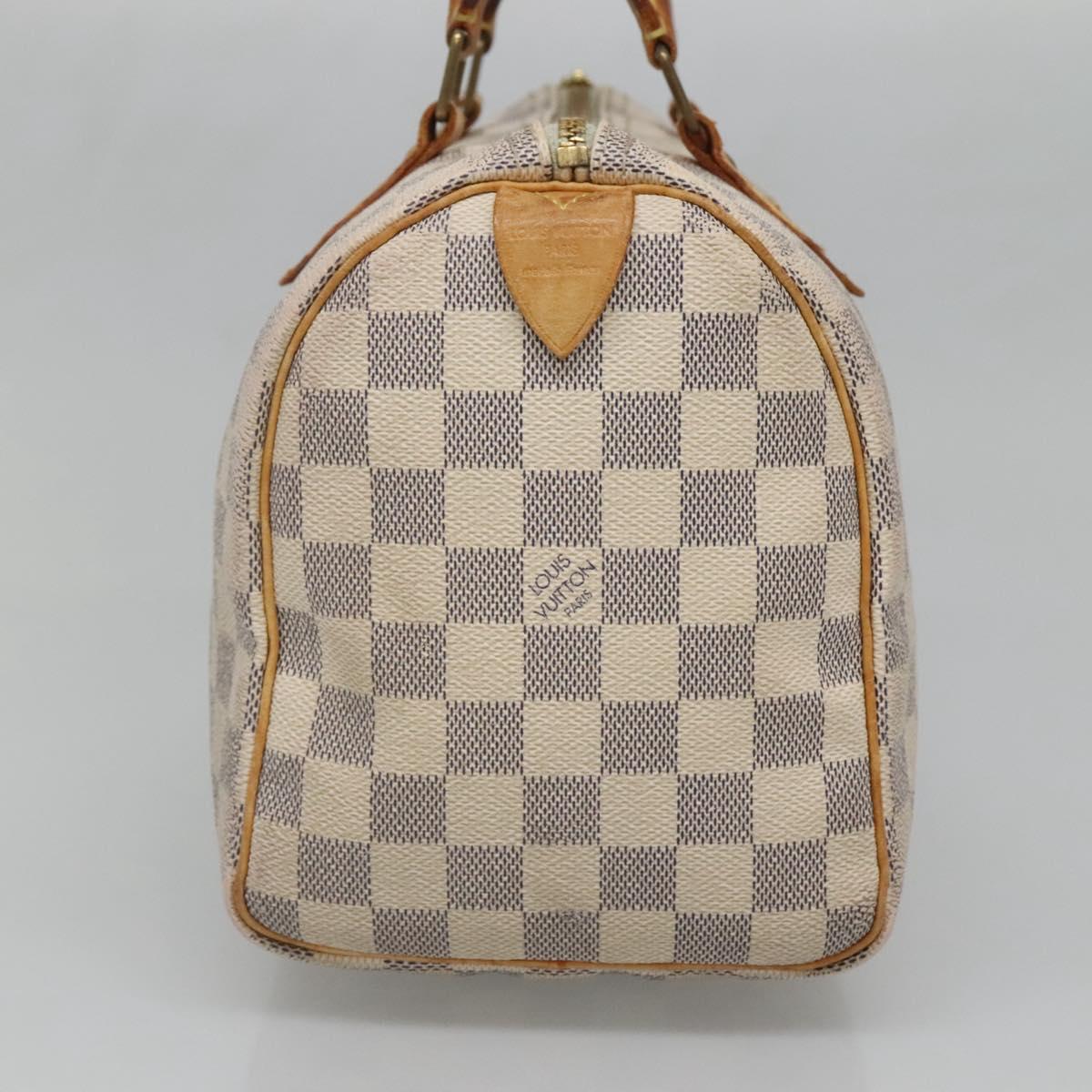 LOUIS VUITTON Damier Azur Speedy 25 Hand Bag N41534 LV Auth 140059
