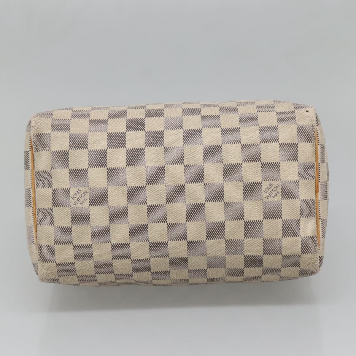 LOUIS VUITTON Damier Azur Speedy 25 Hand Bag N41534 LV Auth 140059