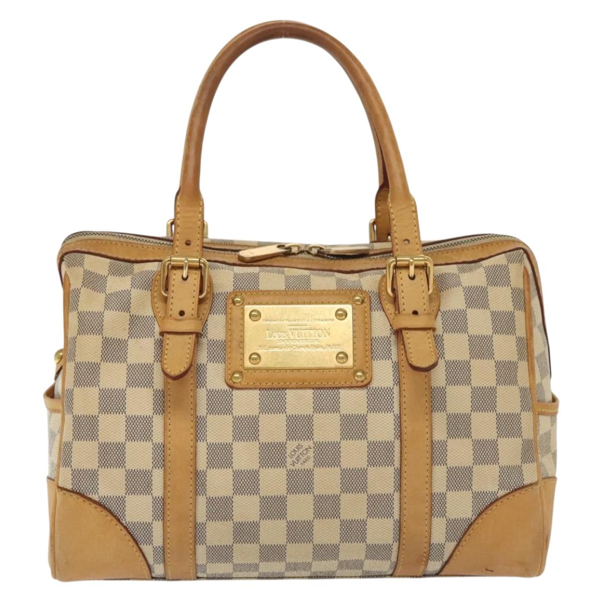 LOUIS VUITTON Damier Azur Berkeley Hand Bag N52001 LV Auth 140060