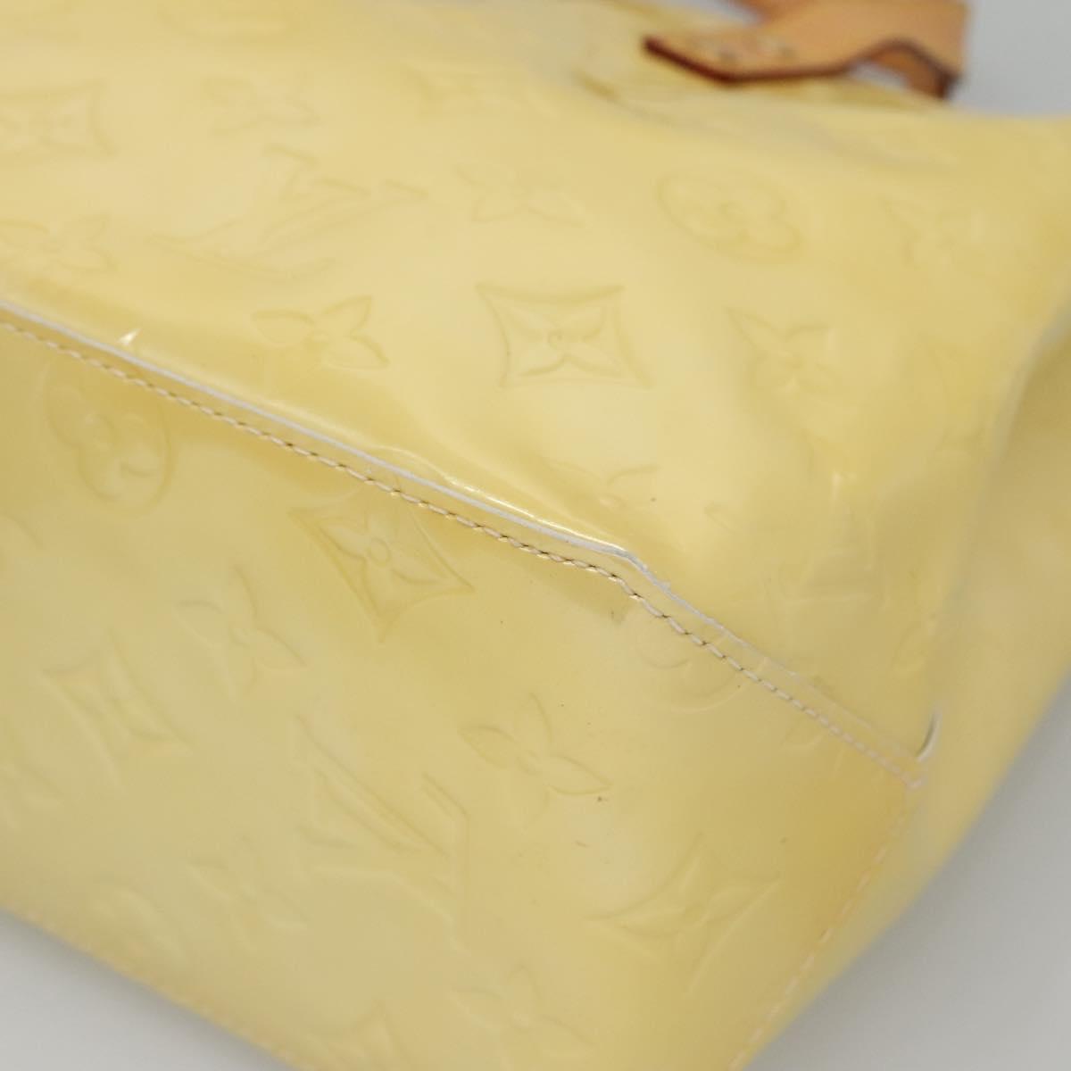 LOUIS VUITTON Monogram Vernis Reade PM Hand Bag Perle M91336 LV Auth 140064