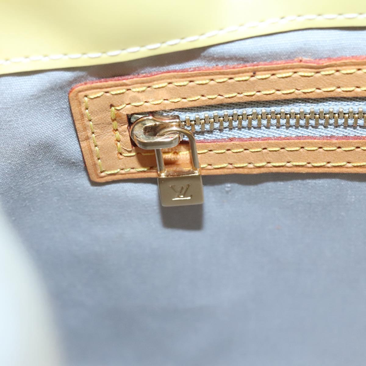 LOUIS VUITTON Monogram Vernis Reade PM Hand Bag Perle M91336 LV Auth 140064