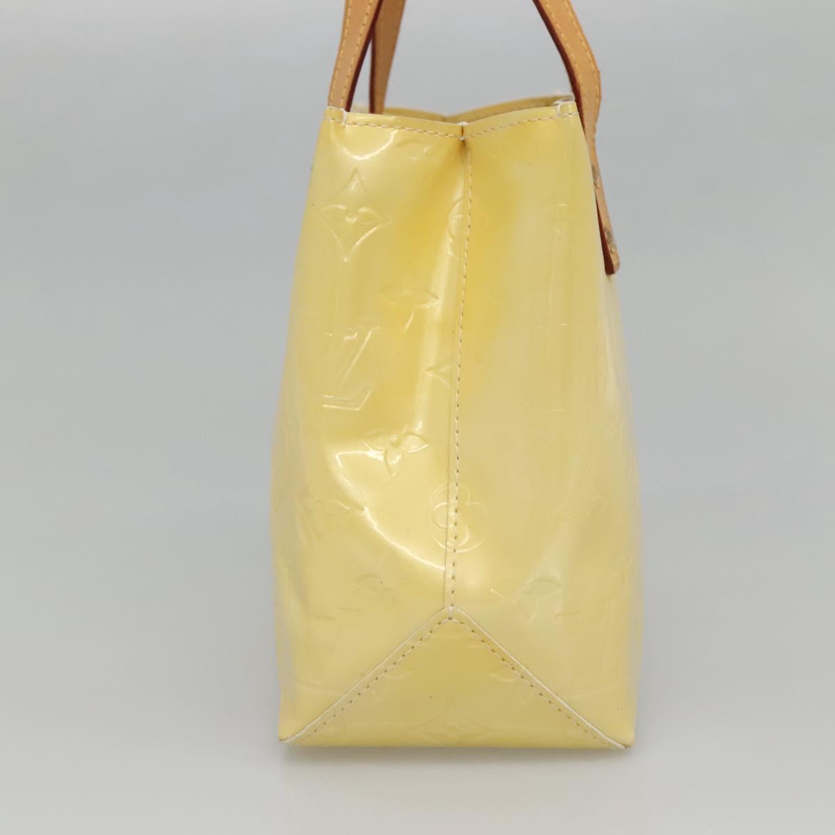LOUIS VUITTON Monogram Vernis Reade PM Hand Bag Perle M91336 LV Auth 140064