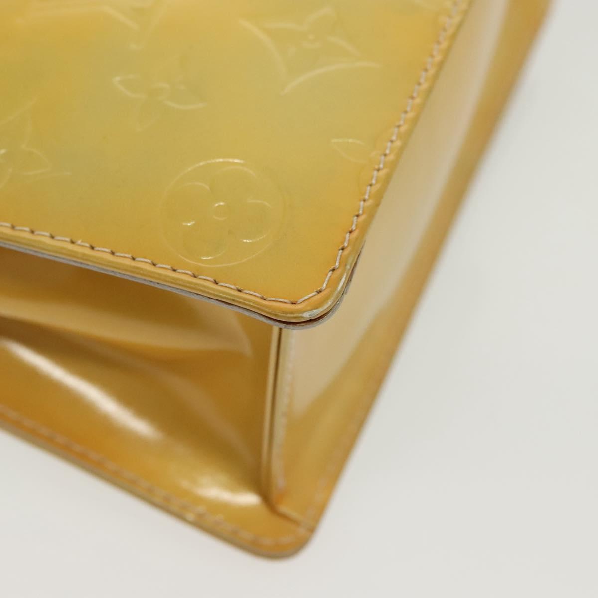 LOUIS VUITTON Monogram Vernis Spring Street Hand Bag Gris M91029 LV Auth 140066