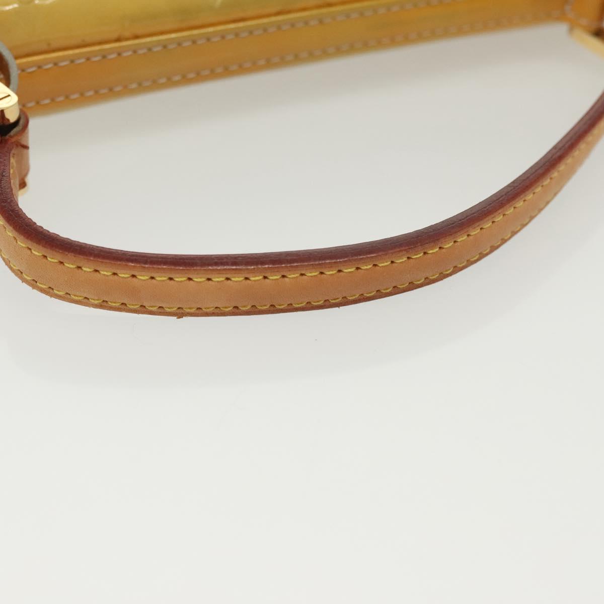 LOUIS VUITTON Monogram Vernis Spring Street Hand Bag Gris M91029 LV Auth 140066