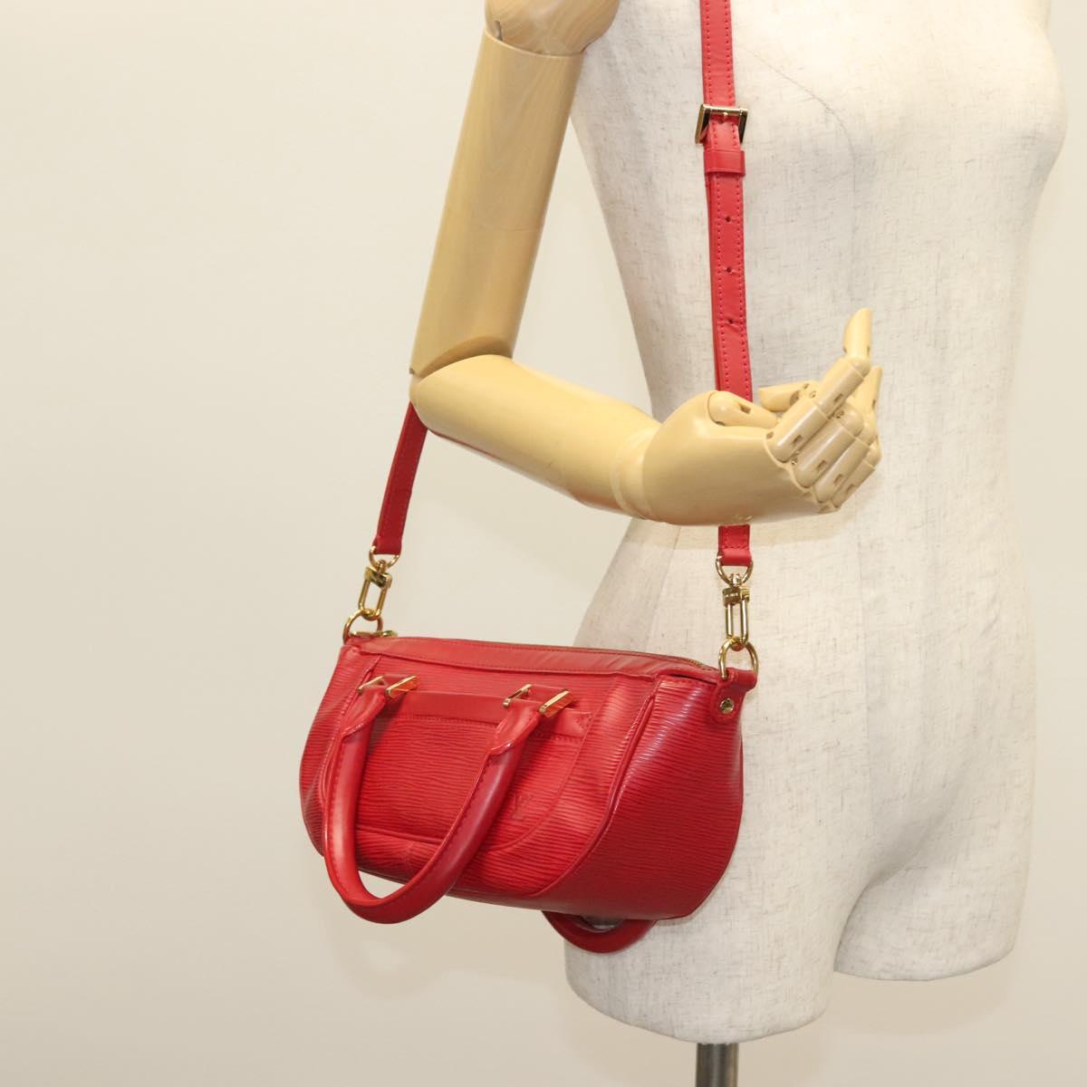 LOUIS VUITTON Epi Danura PM Hand Bag 2way Red M5891E LV Auth 140071