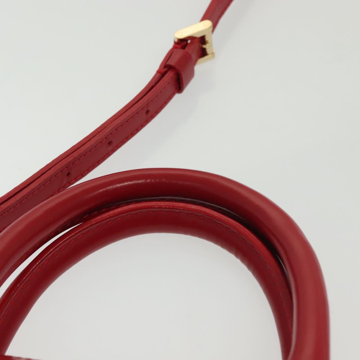 LOUIS VUITTON Epi Danura PM Hand Bag 2way Red M5891E LV Auth 140071