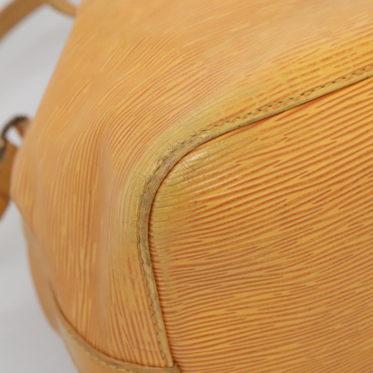 LOUIS VUITTON Epi Petit Noe Shoulder Bag Yellow M44109 LV Auth 140076