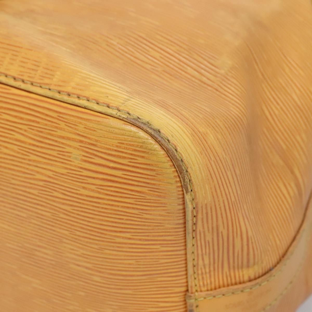 LOUIS VUITTON Epi Petit Noe Shoulder Bag Yellow M44109 LV Auth 140076
