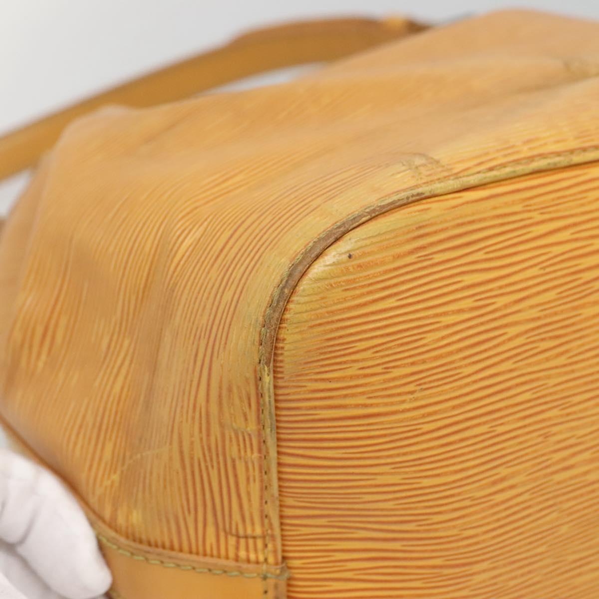 LOUIS VUITTON Epi Petit Noe Shoulder Bag Yellow M44109 LV Auth 140076