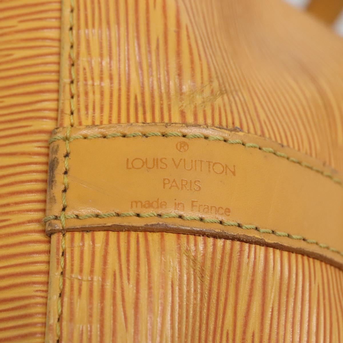 LOUIS VUITTON Epi Petit Noe Shoulder Bag Yellow M44109 LV Auth 140076