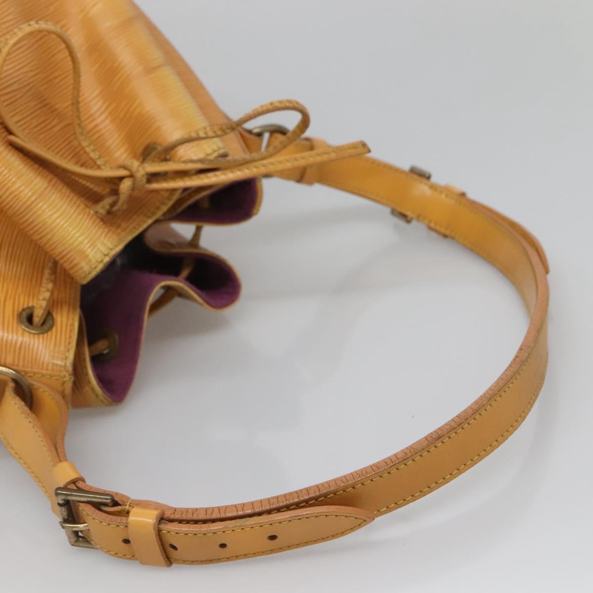 LOUIS VUITTON Epi Petit Noe Shoulder Bag Yellow M44109 LV Auth 140076