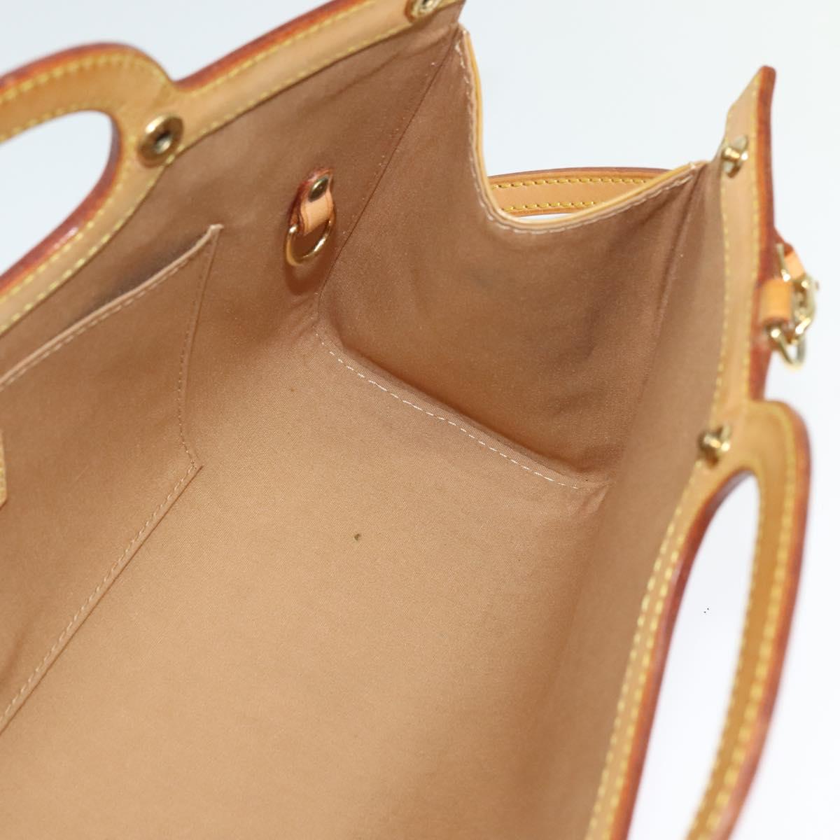 LOUIS VUITTON Monogram Vernis Roxbury Drive Bag 2Way Noisette M91372 Auth 140081