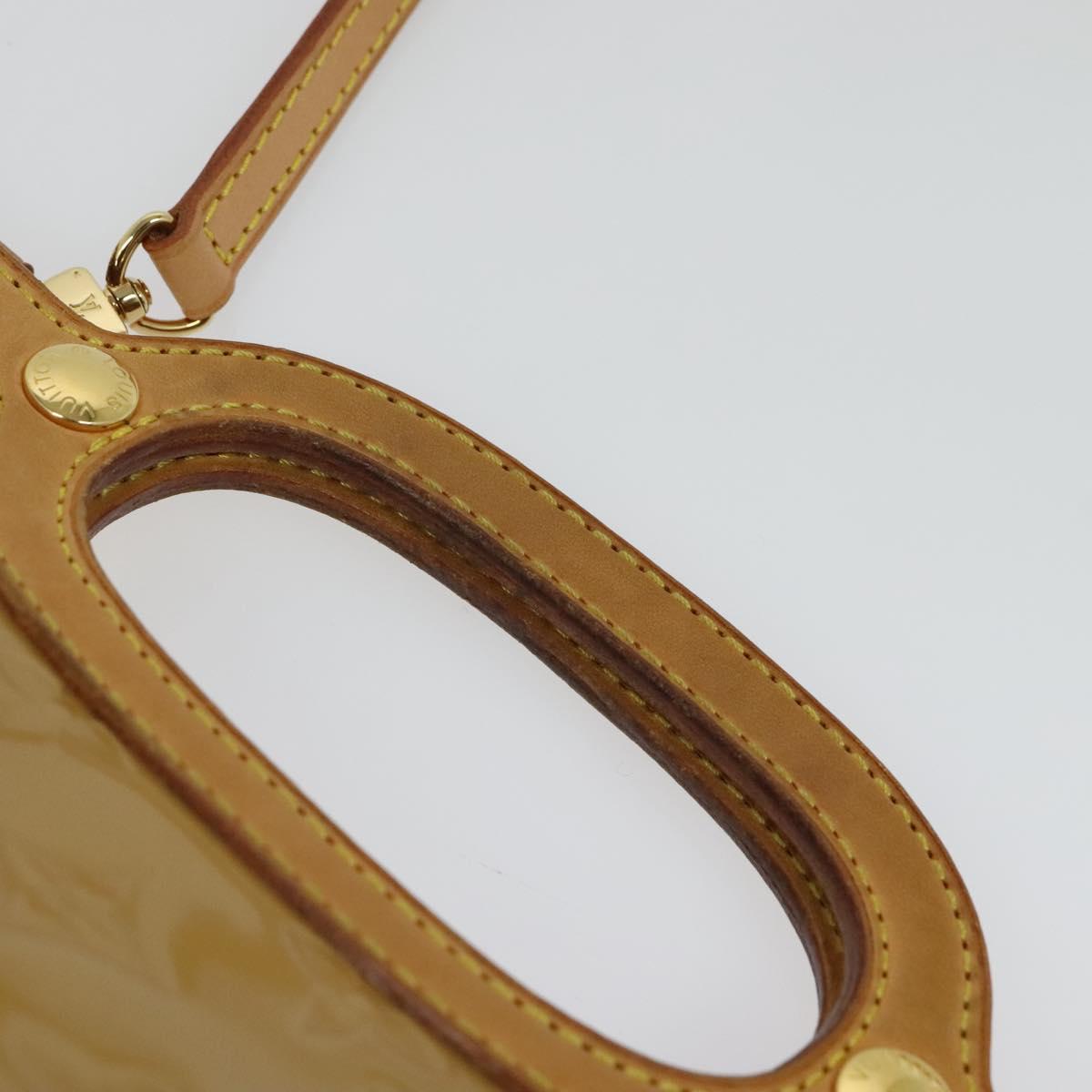LOUIS VUITTON Monogram Vernis Roxbury Drive Bag 2Way Noisette M91372 Auth 140081